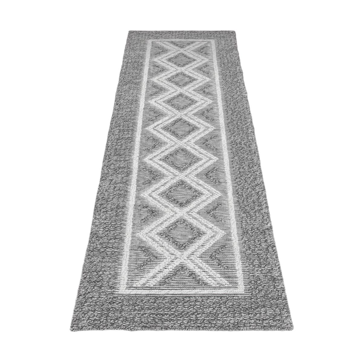 שטיח קילים סקנדינבי 14 אפור ראנר | השטיח האדום