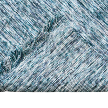 שטיח יעל 03 כחול עם פרנזים | השטיח האדום