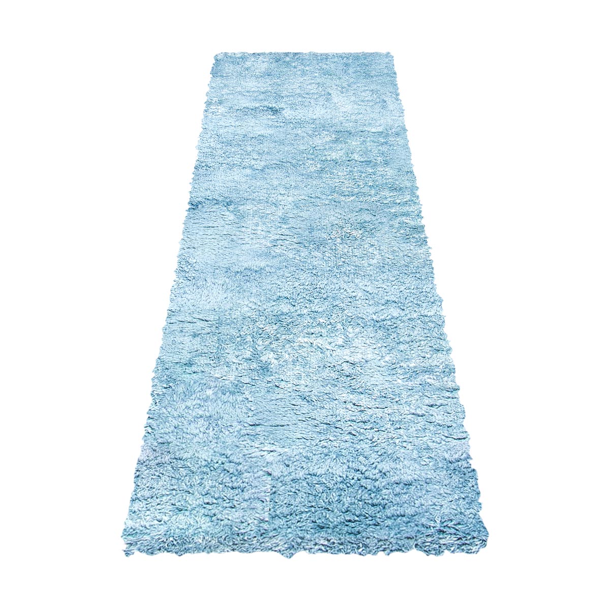 שטיח שאגי קטיפה 01 תכלת ראנר | השטיח האדום