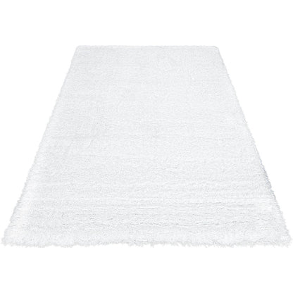 שטיח שאגי קטיפה 01 לבן | השטיח האדום