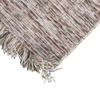 שטיח יעל 03 חום עם פרנזים | השטיח האדום