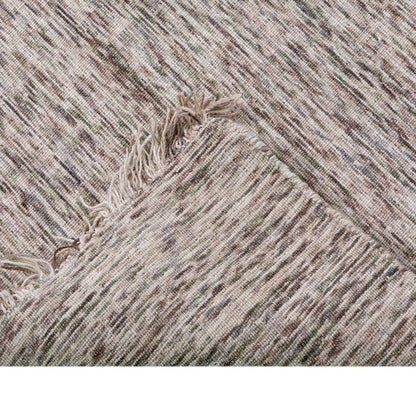 שטיח יעל 03 חום עם פרנזים | השטיח האדום