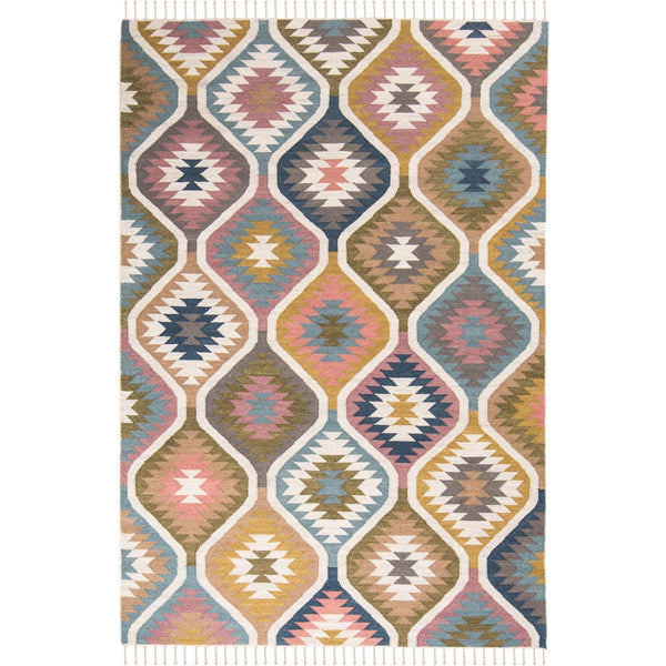 שטיח קילים שיראז 03 צבעוני עם פרנזים KILIM