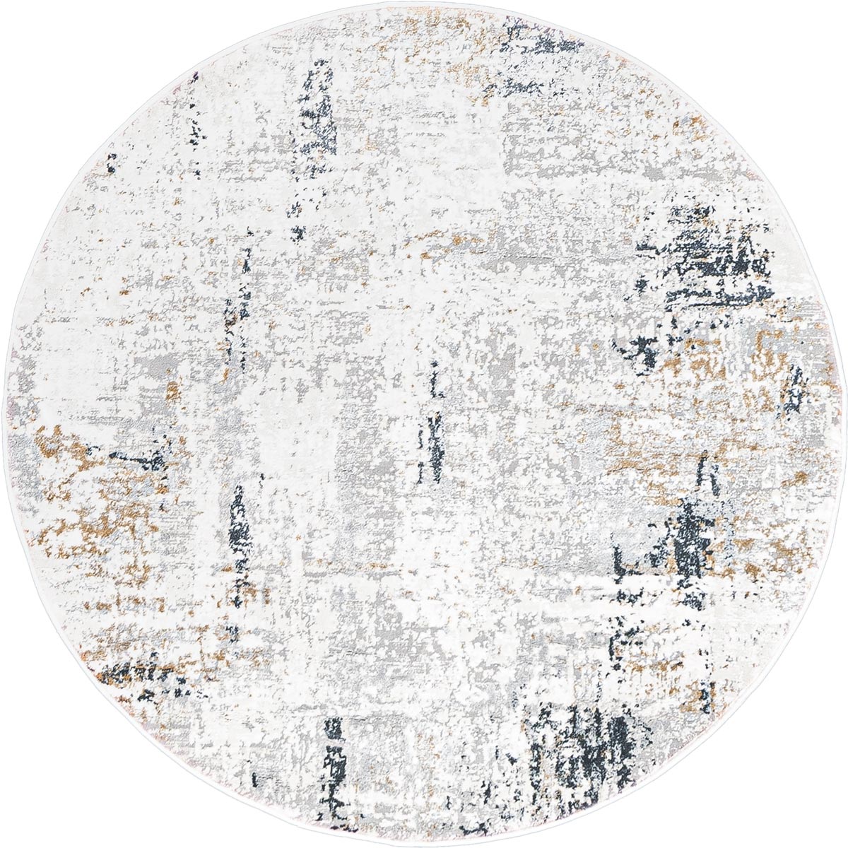 שטיח מילאנו 49 אפור/בז' עגול | השטיח האדום