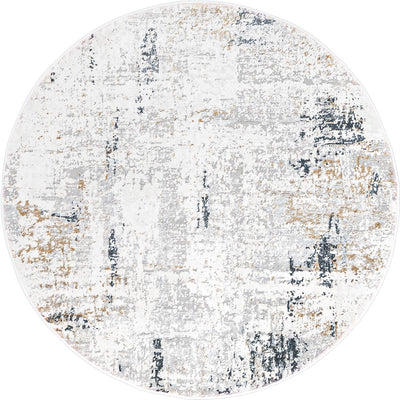 שטיח מילאנו 49 אפור/בז' עגול | השטיח האדום