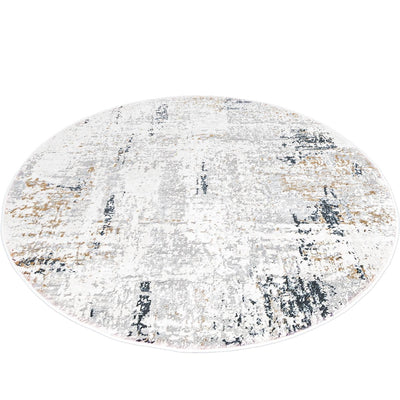 שטיח מילאנו 49 אפור/בז' עגול | השטיח האדום