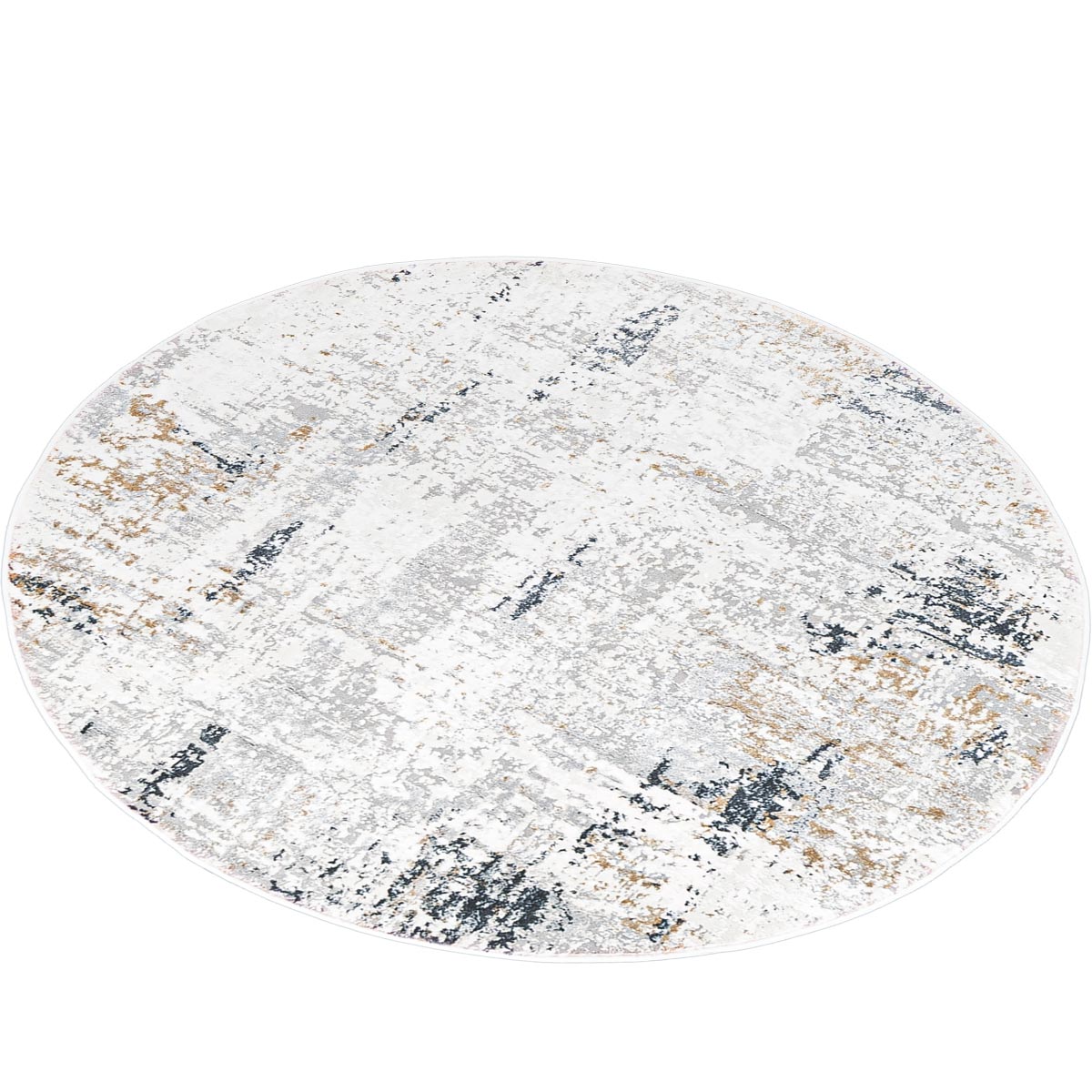 שטיח מילאנו 49 אפור/בז' עגול | השטיח האדום