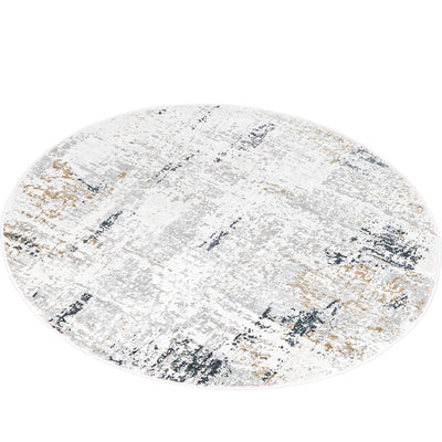 שטיח מילאנו 49 אפור/בז' עגול | השטיח האדום