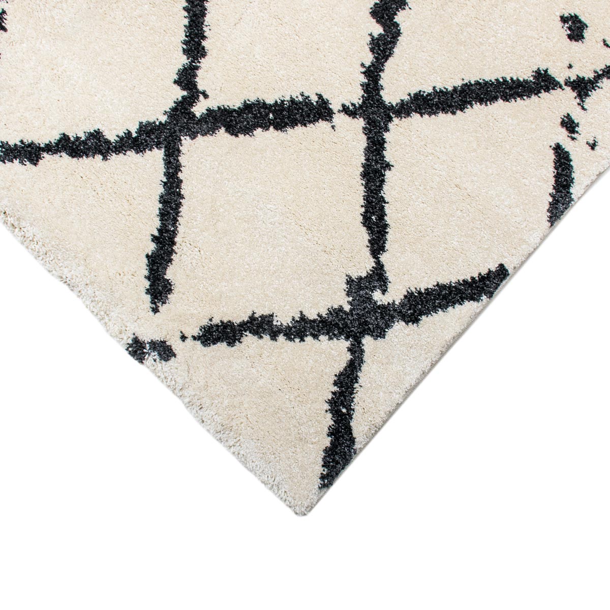 שטיח מרקש 01 קרם/שחור | השטיח האדום