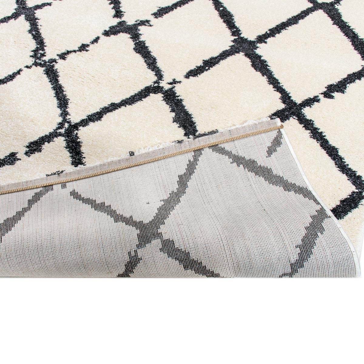 שטיח מרקש 01 קרם/שחור | השטיח האדום