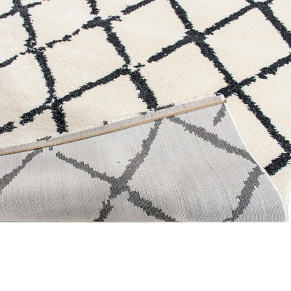 שטיח מרקש 01 קרם/שחור | השטיח האדום