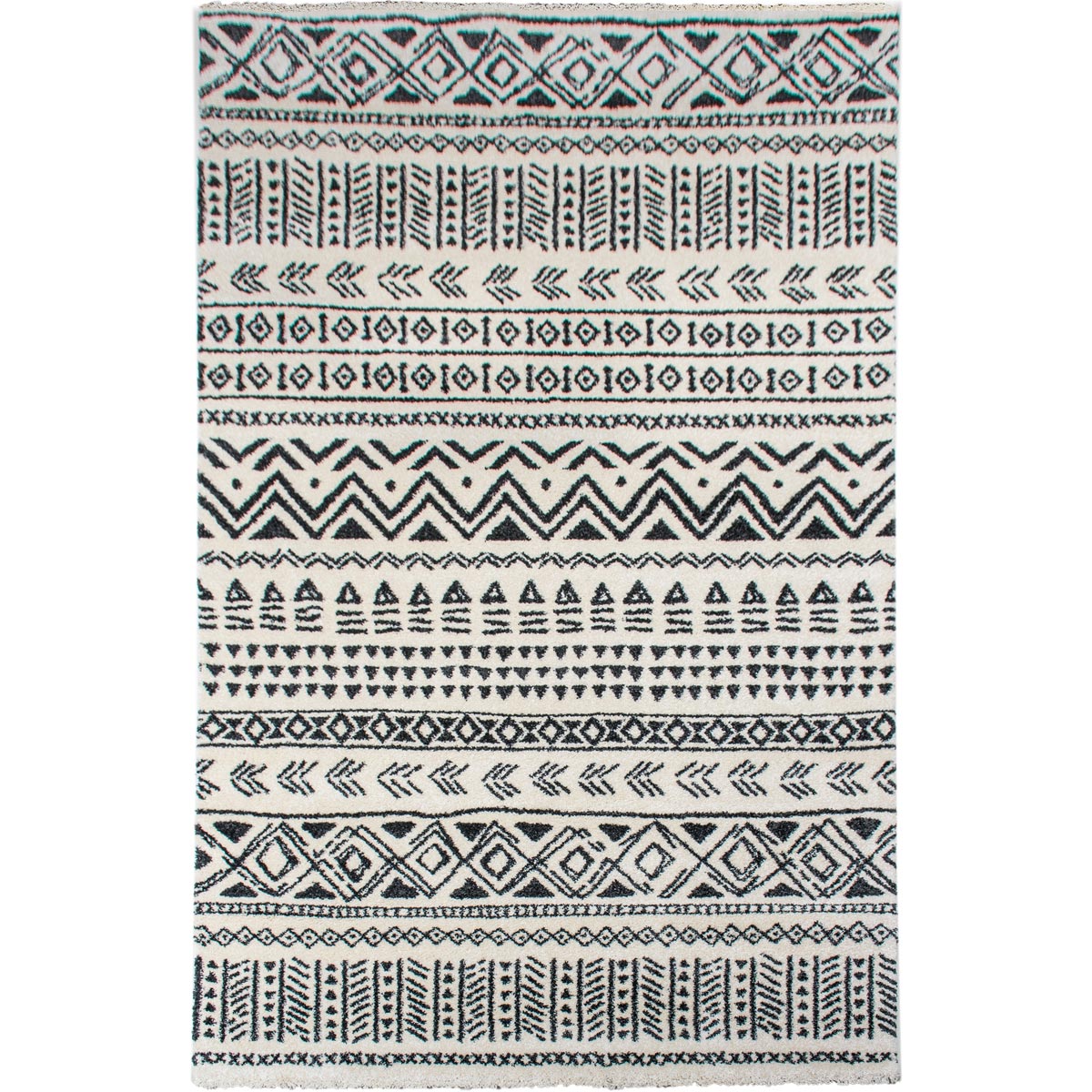 שטיח מרקש 03 קרם/שחור | השטיח האדום