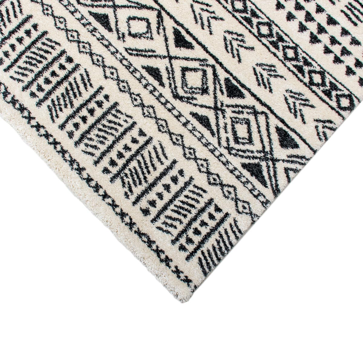 שטיח מרקש 03 קרם/שחור | השטיח האדום