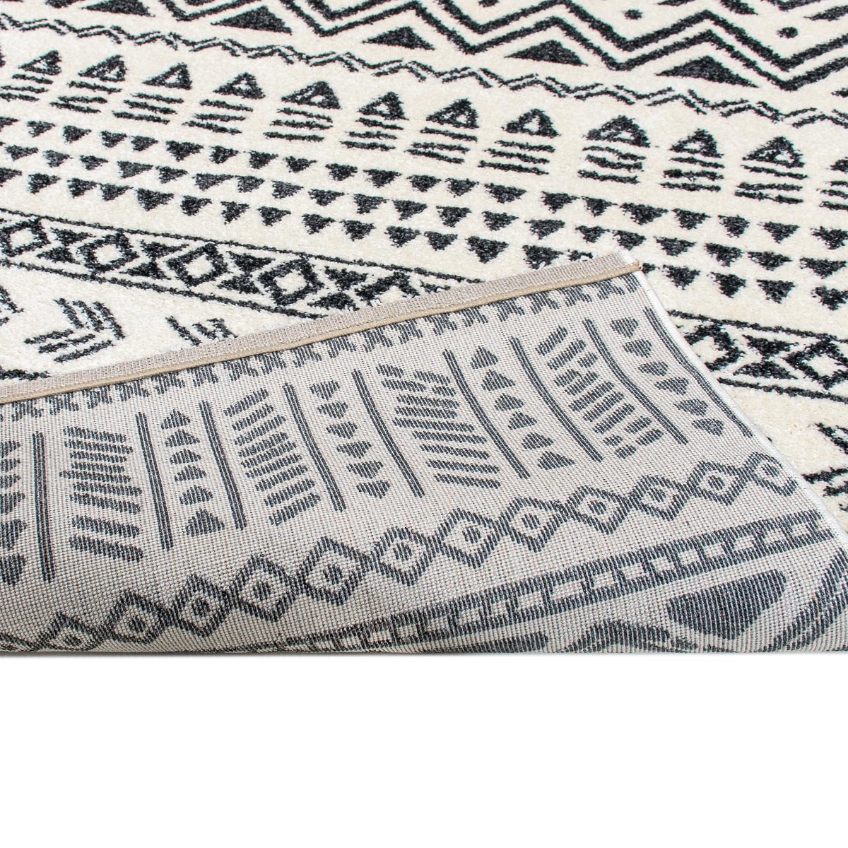 שטיח מרקש 03 קרם/שחור | השטיח האדום