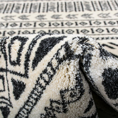 שטיח מרקש 03 קרם/שחור | השטיח האדום