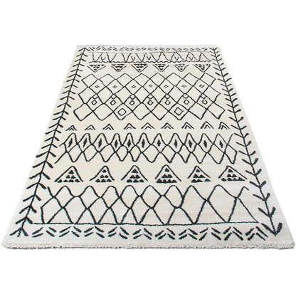 שטיח מרקש 07 קרם/שחור | השטיח האדום