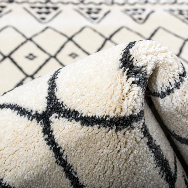 שטיח מרקש 07 קרם/שחור MARAKESH - hover