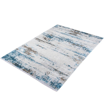 שטיח ג'איפור 04 אפור/כחול עם פרנזים | השטיח האדום