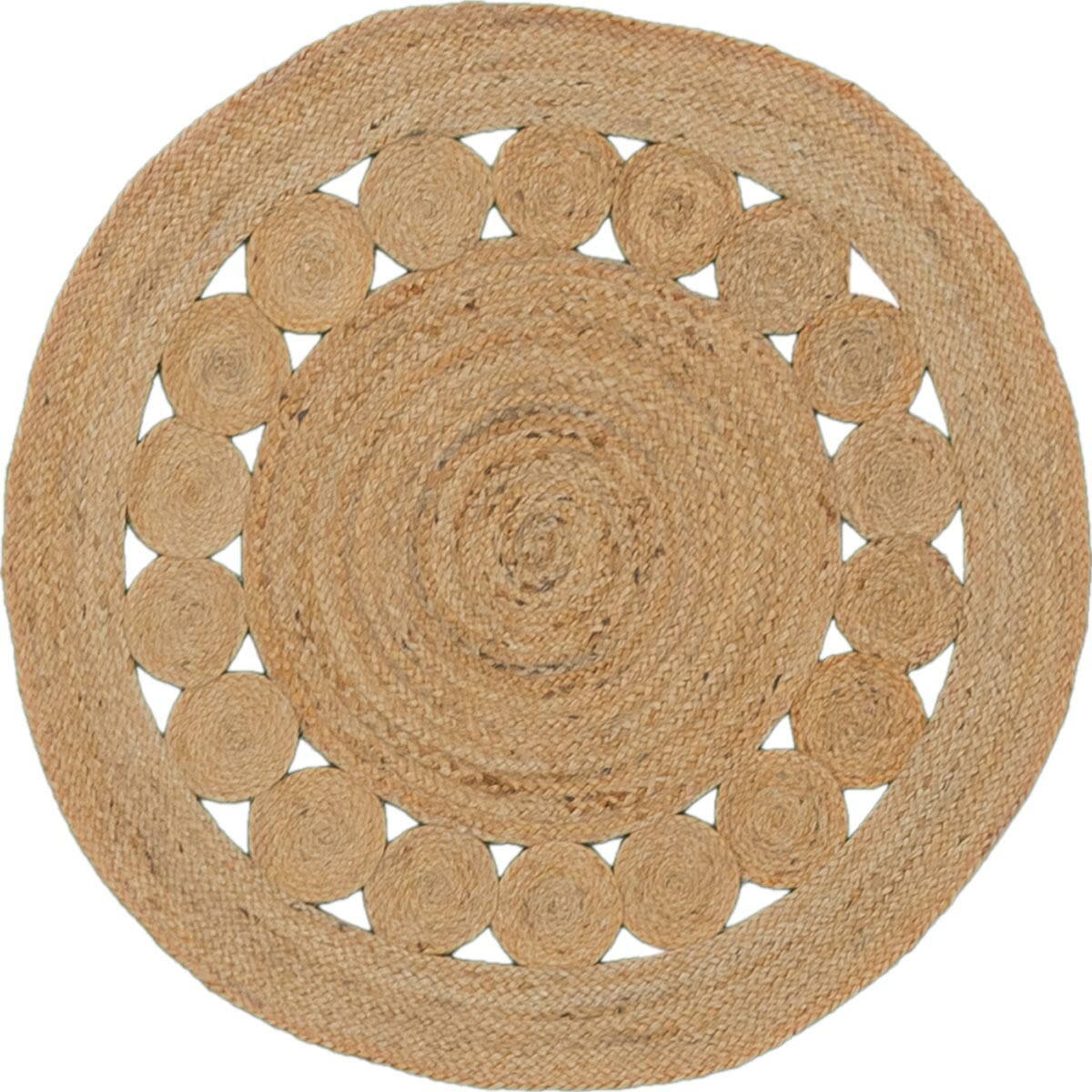 שטיח תמר מעצבים 02 בז' עגול | השטיח האדום