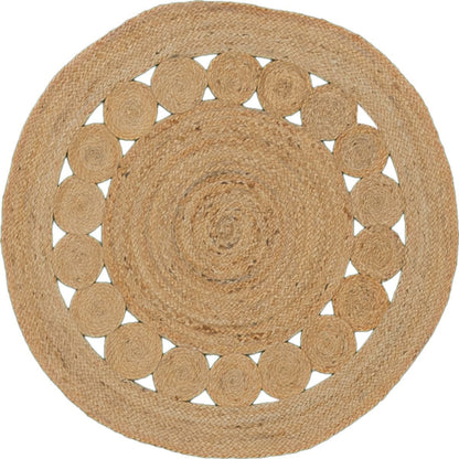 שטיח תמר מעצבים 02 בז' עגול | השטיח האדום