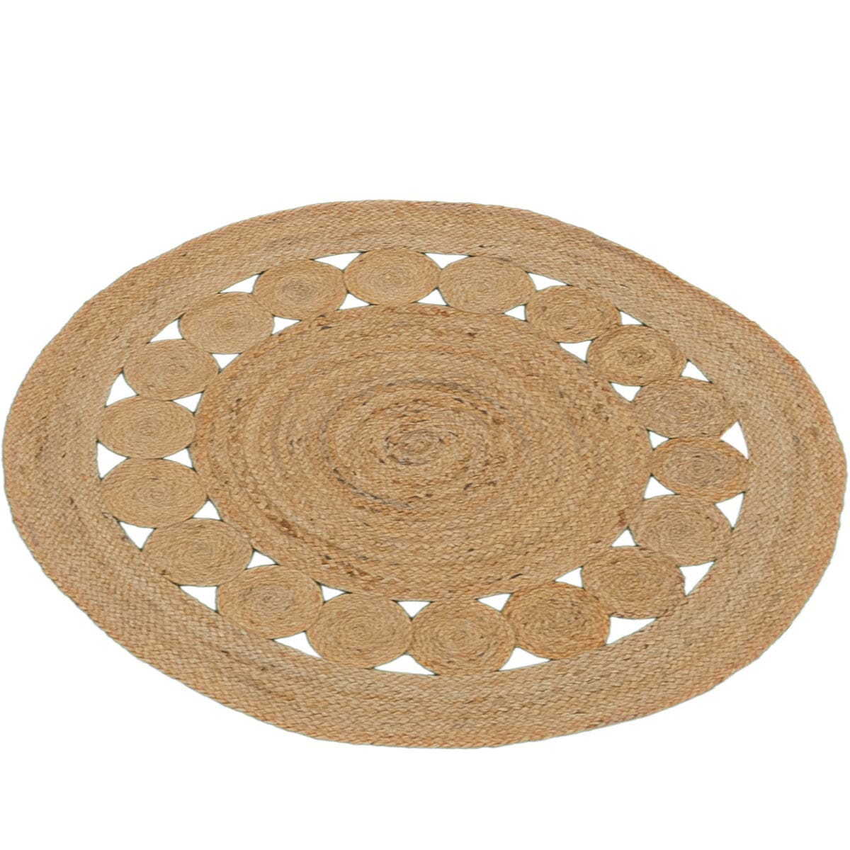 שטיח תמר מעצבים 02 בז' עגול | השטיח האדום