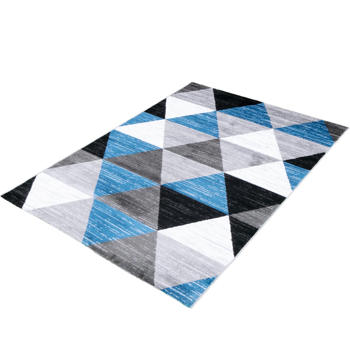 שטיח סלוניקי 11 כחול/אפור/שחור | השטיח האדום