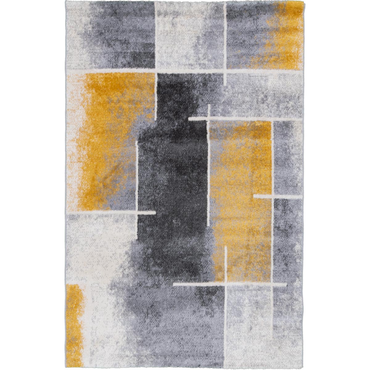 שטיח סלוניקי 12 אפור/קרם/צהוב | השטיח האדום