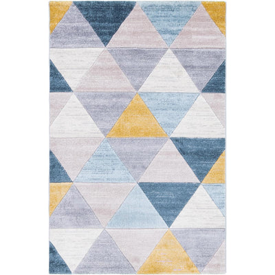 שטיח בוגוטה 11 כחול/אפור/צהוב | השטיח האדום