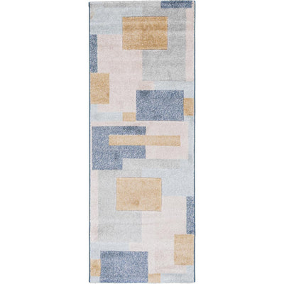 שטיח בוגוטה 13 כחול/אפור/צהוב ראנר | השטיח האדום