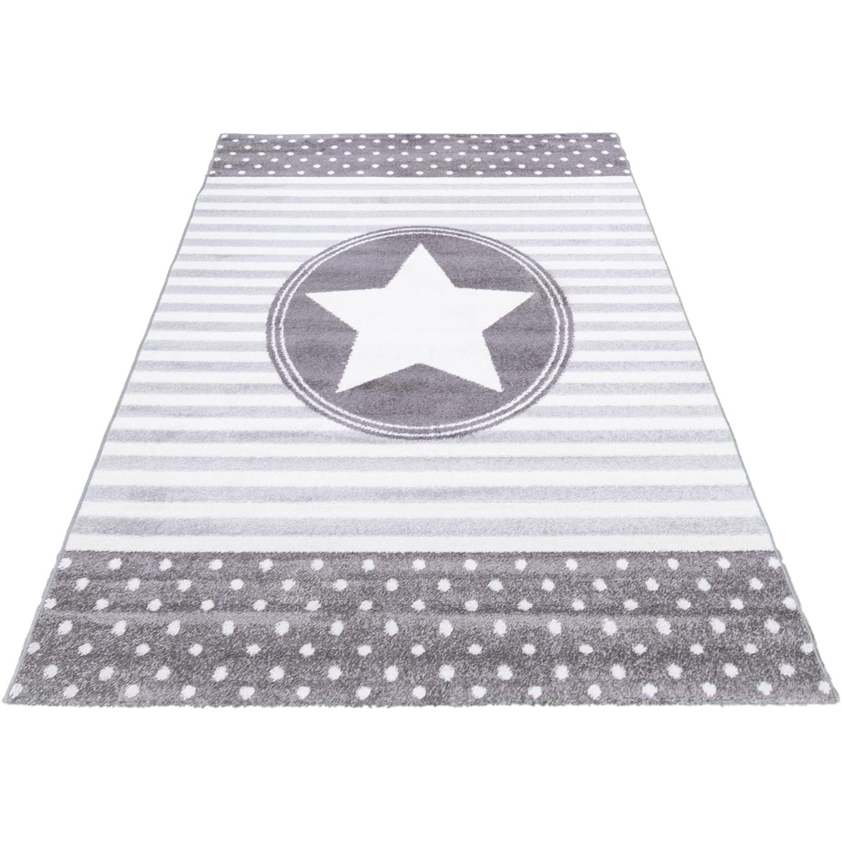 שטיח פאלמה 13 אפור/קרם/אפור כהה | השטיח האדום