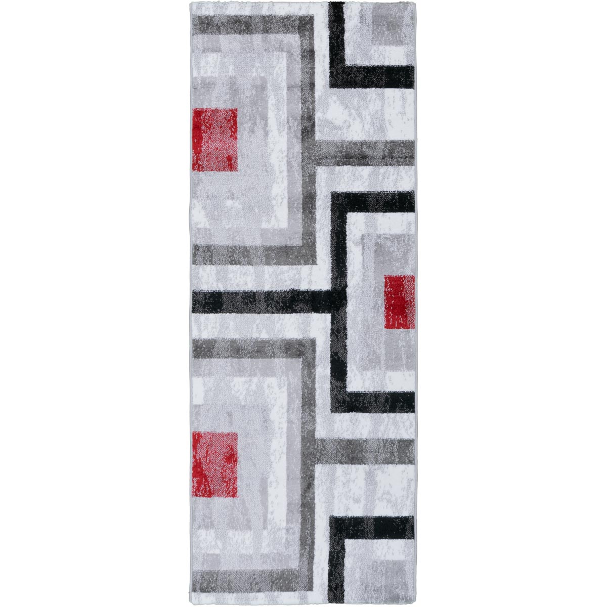 שטיח סלוניקי 13 קרם/אפור/אדום ראנר | השטיח האדום