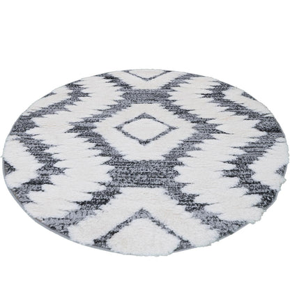 שטיח אטלס 09 אפור עגול | השטיח האדום