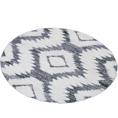 שטיח אטלס 09 אפור עגול | השטיח האדום