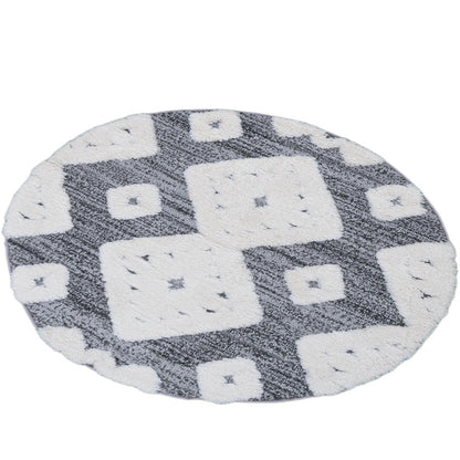 שטיח אטלס 07 אפור עגול | השטיח האדום