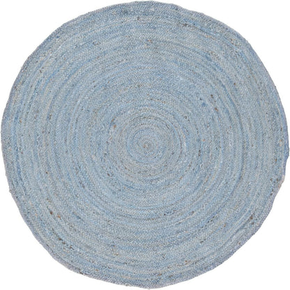 שטיח תמר אריגה שטוחה 01 כחול/אפור עגול | השטיח האדום