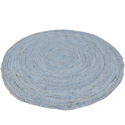 שטיח תמר אריגה שטוחה 01 כחול/אפור עגול | השטיח האדום