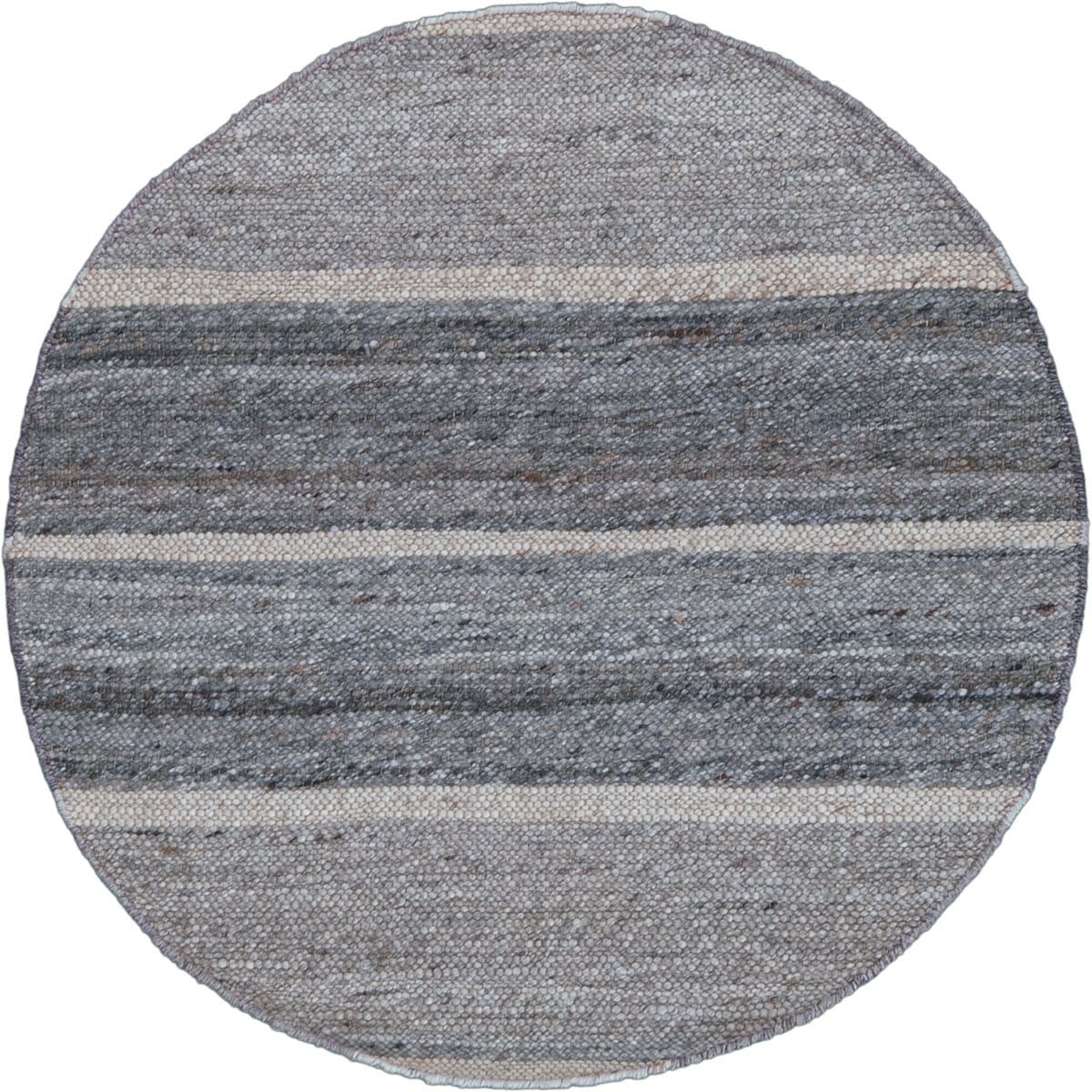 שטיח רימון 03 אפור/לבן עגול | השטיח האדום