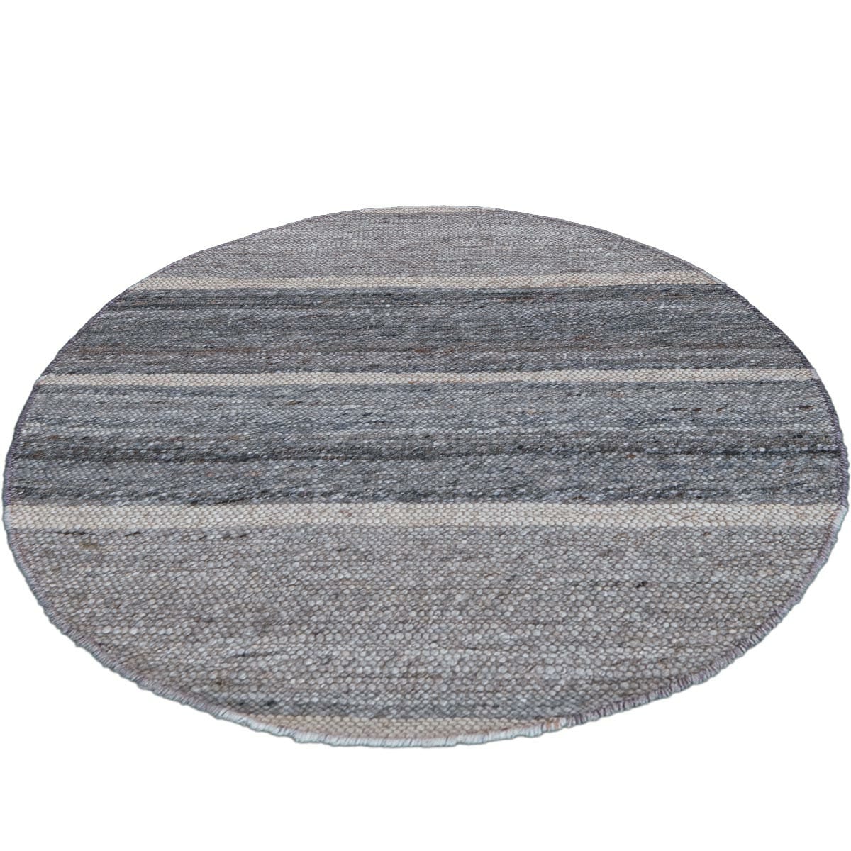 שטיח רימון 03 אפור/לבן עגול | השטיח האדום