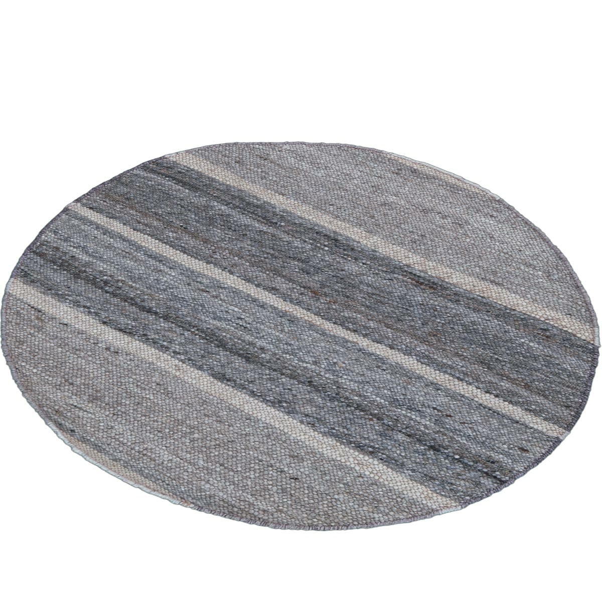 שטיח רימון 03 אפור/לבן עגול | השטיח האדום
