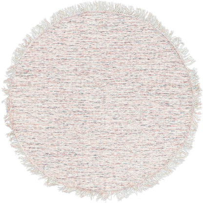 שטיח יעל 03 צבעוני עגול עם פרנזים | השטיח האדום