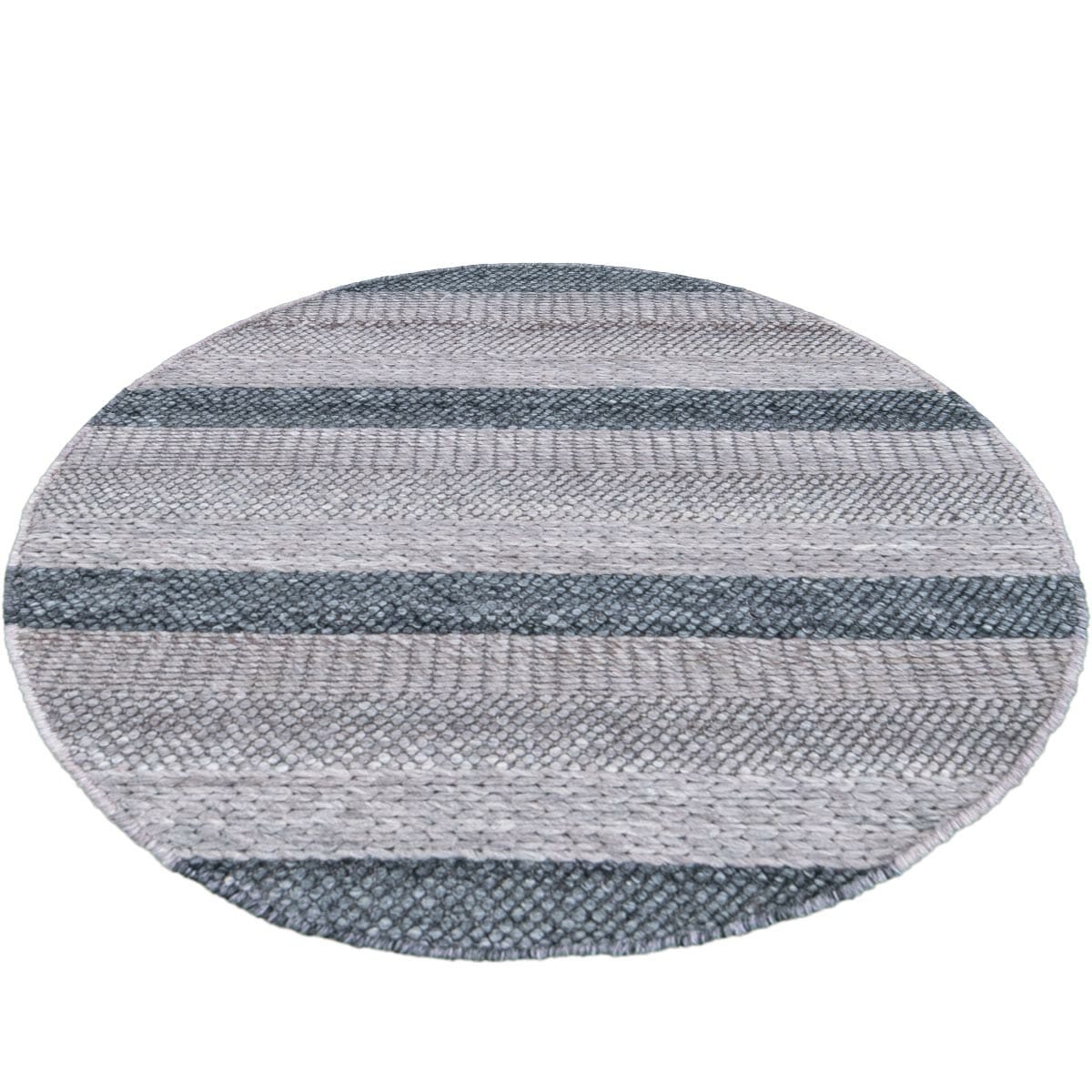שטיח נירוונה 06 אפור/אפור כהה עגול | השטיח האדום