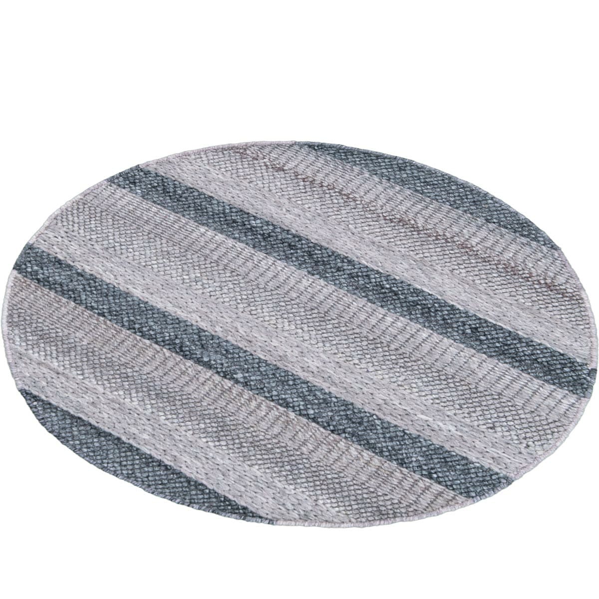 שטיח נירוונה 06 אפור/אפור כהה עגול | השטיח האדום