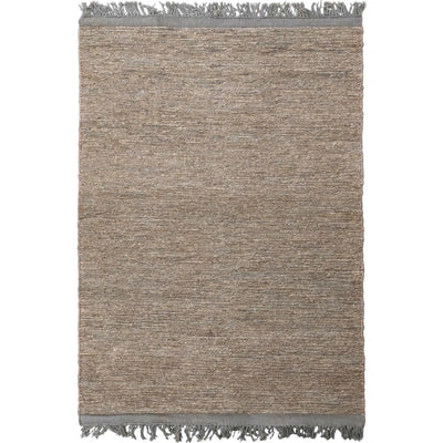 שטיח תמר אריגה גסה 03 אפור עם פרנזים | השטיח האדום