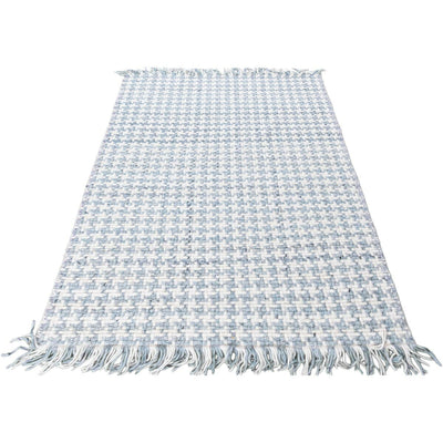 שטיח גפן חלות עבות 04 כחול/תכלת עם פרנזים | השטיח האדום