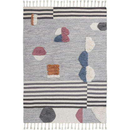 שטיח קילים נורדי 08 צבעוני עם פרנזים | השטיח האדום