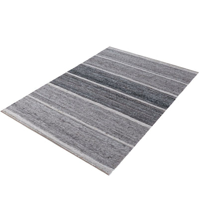 שטיח רימון 03 אפור/לבן עם פרנזים | השטיח האדום