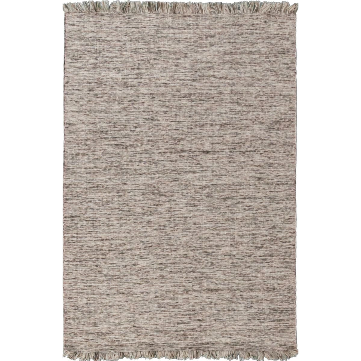 שטיח יעל 03 חום עם פרנזים | השטיח האדום