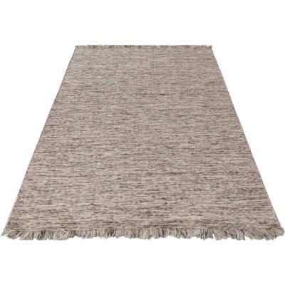 שטיח יעל 03 חום עם פרנזים | השטיח האדום
