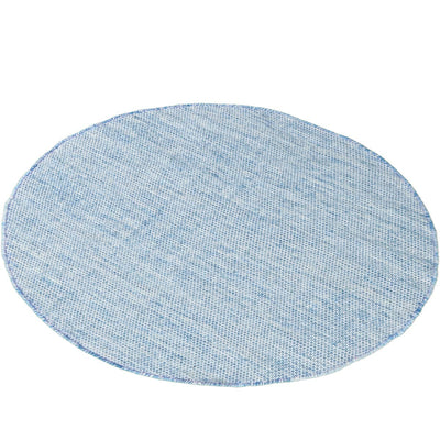 שטיח גפן כותנה 01 כחול עגול | השטיח האדום