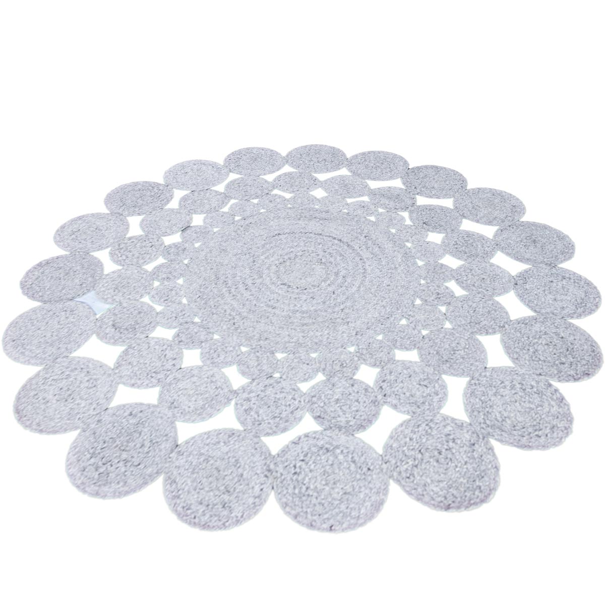 שטיח גרינלנד 07 אפור עגול | השטיח האדום